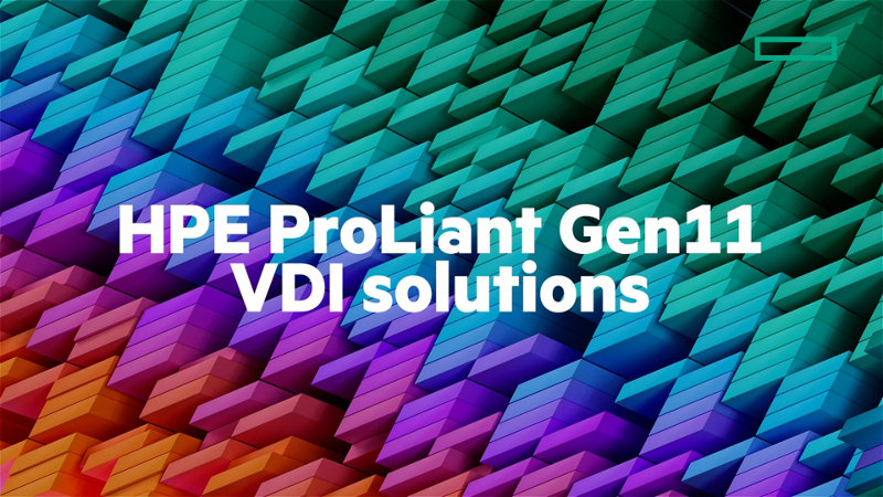 Power new ways of working with HPE ProLiant for VDI