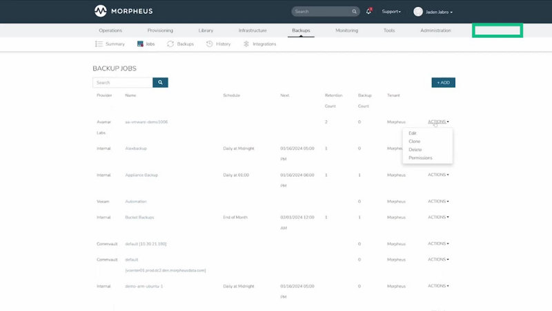 Morpheus Minute Backups Overview HPE | HPE