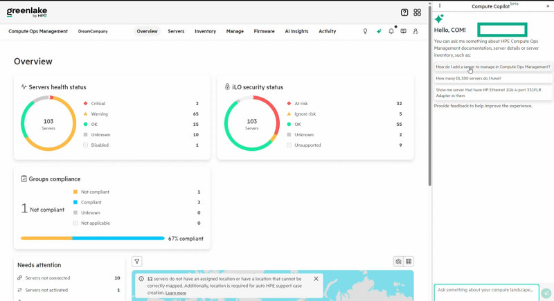 Simplify Server Operations with Compute Copilot - HPE Compute Ops ...