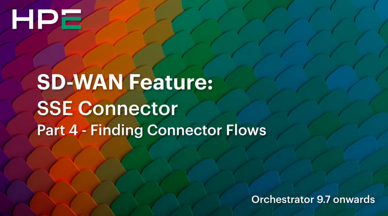 SD-WAN Feature - SSE Connector - Part 4 - Finding Connector Flows