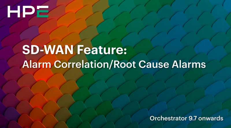 SD-WAN Feature - Alarm Correlation